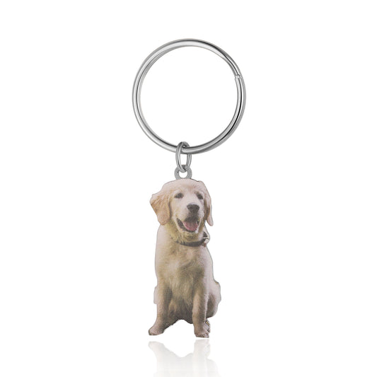 Custom Animal Photo Keychain