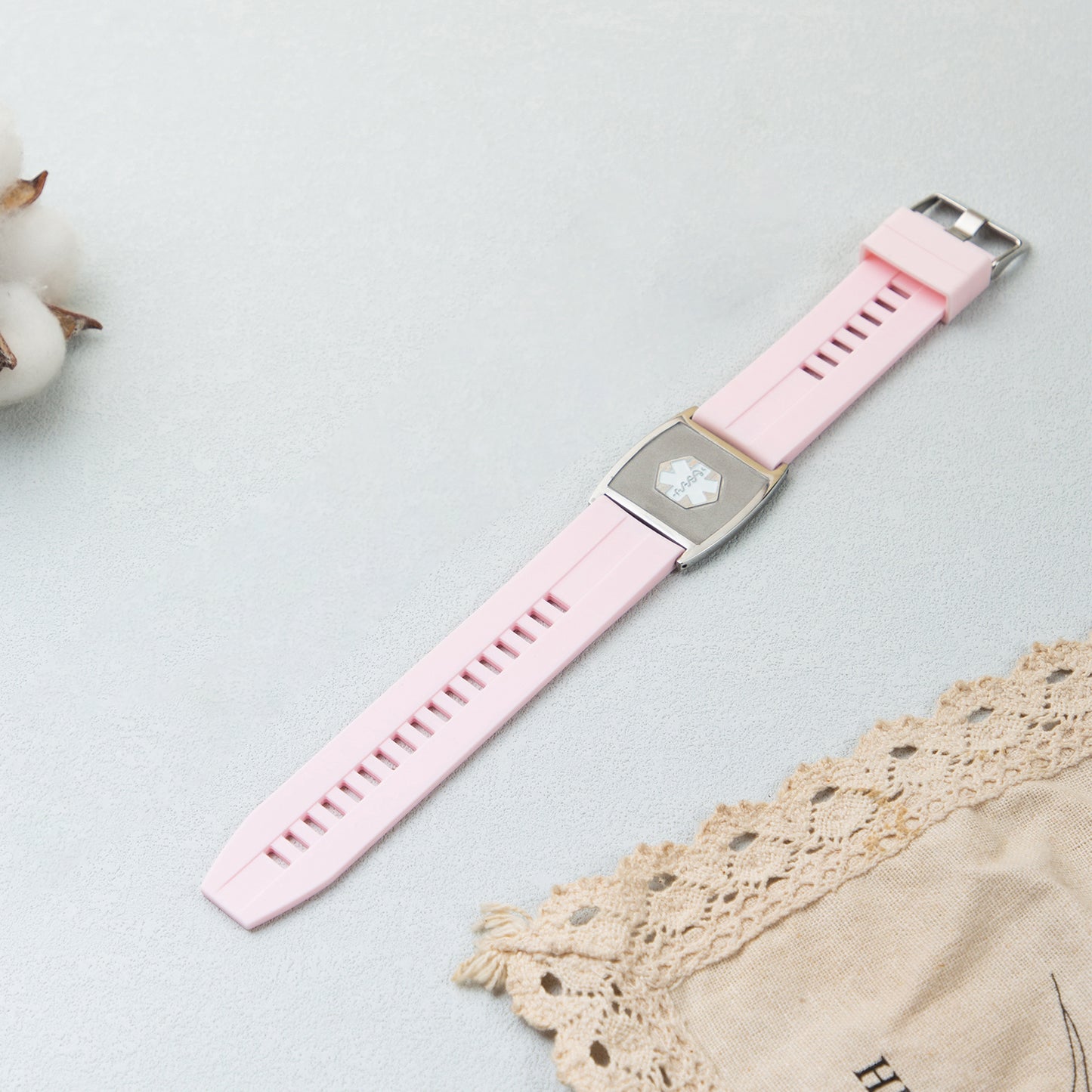 Custom Pink Medical Bracelet