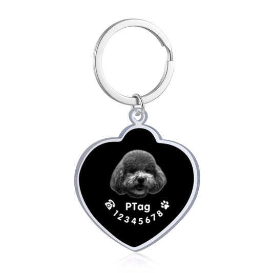 Custom Photo Heart Dog Tag