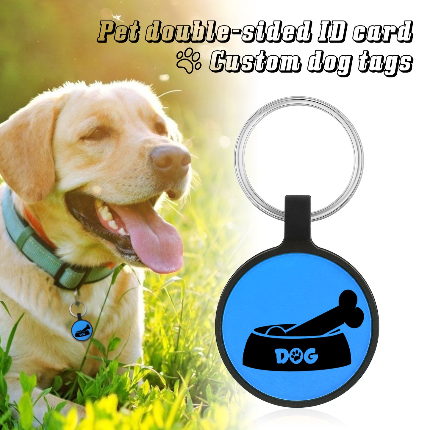 Custom Name Silica Gel Dog Tag