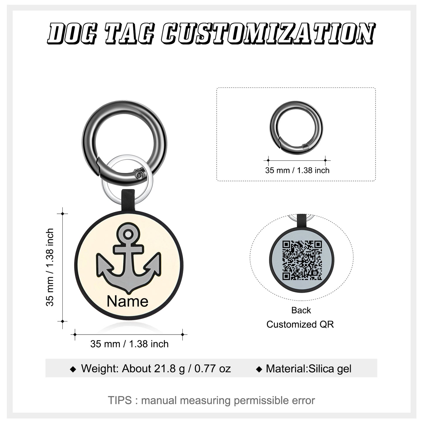 Custom Pet Dog Tag