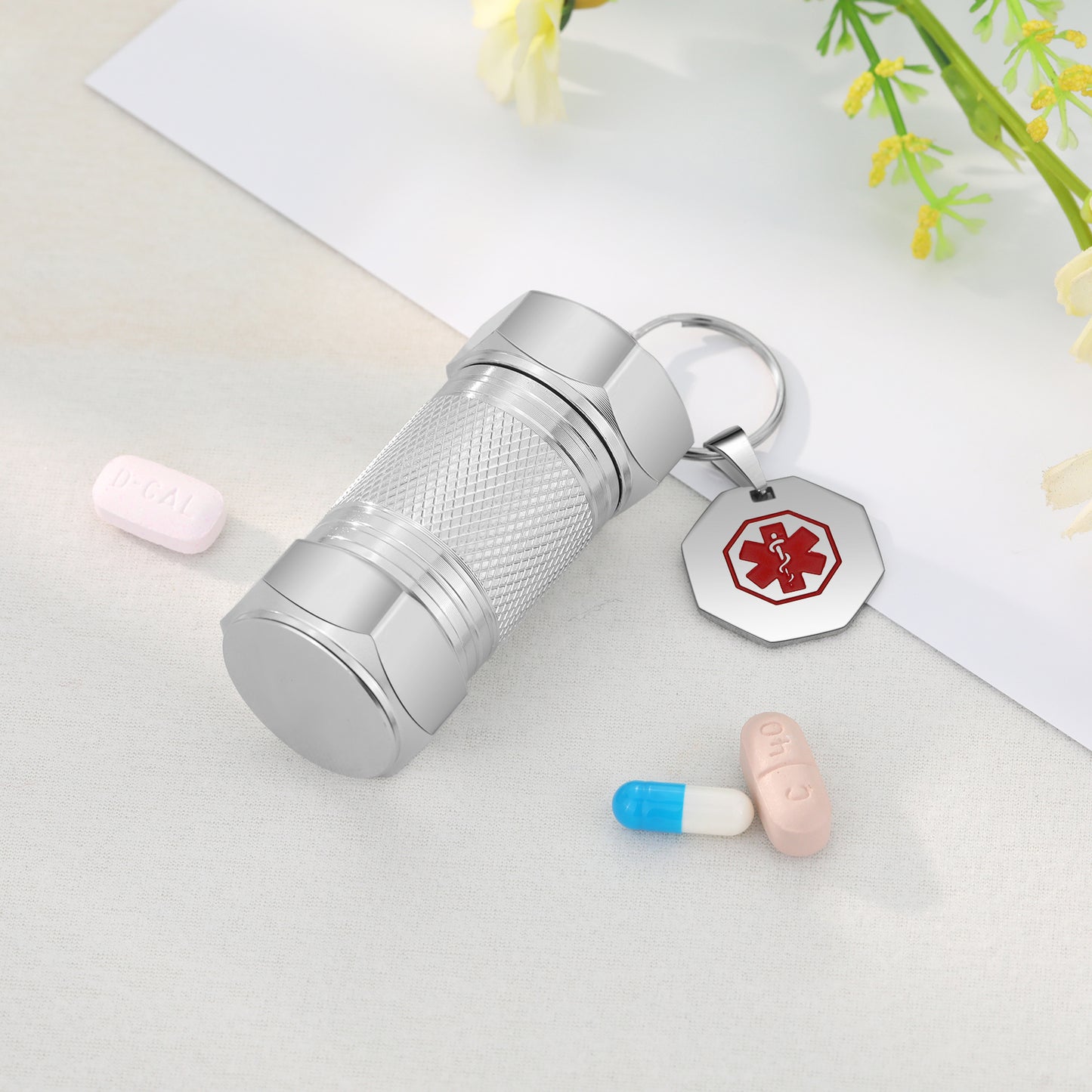 Custom Medical Bottle Keychain