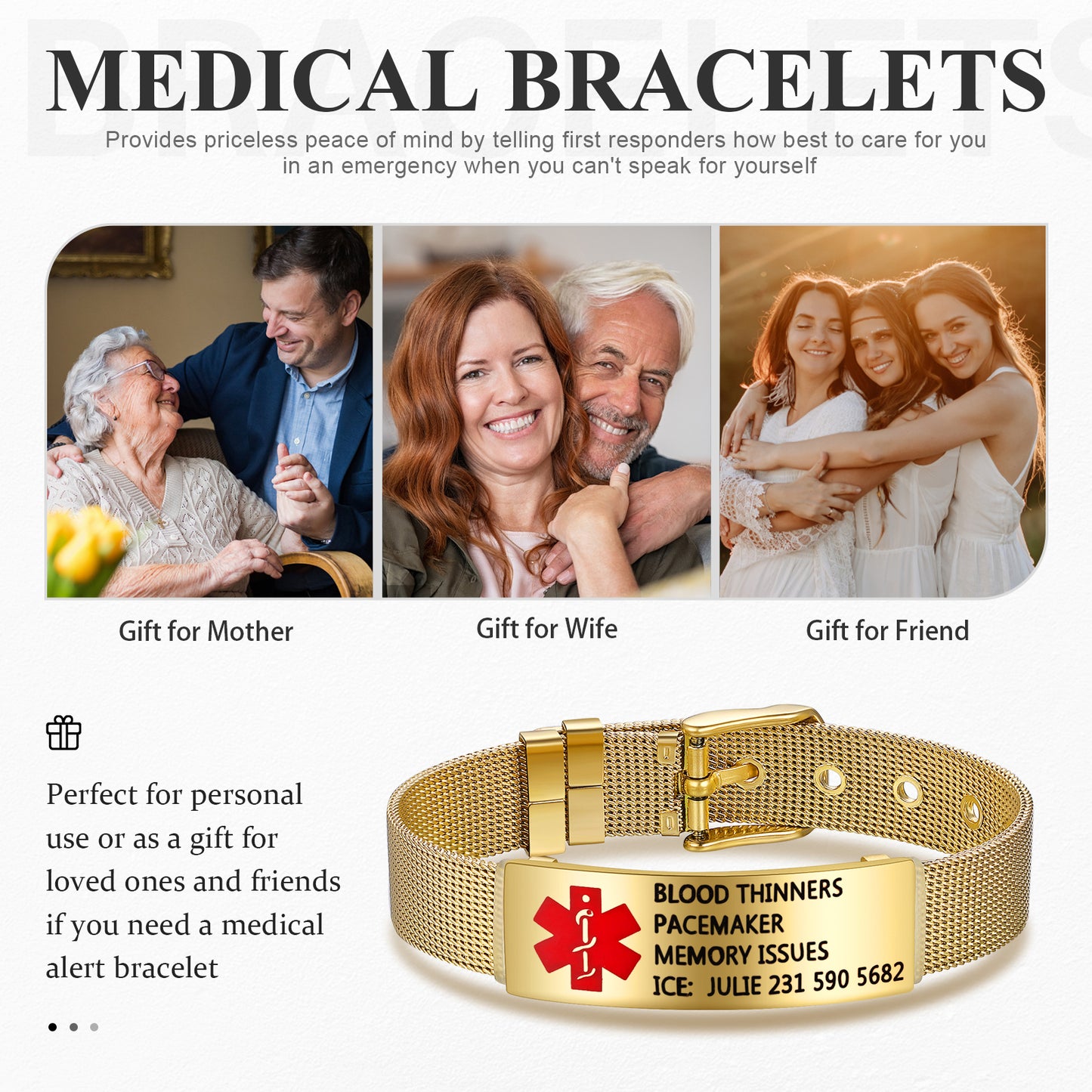 Custom ID Medical Bracelet