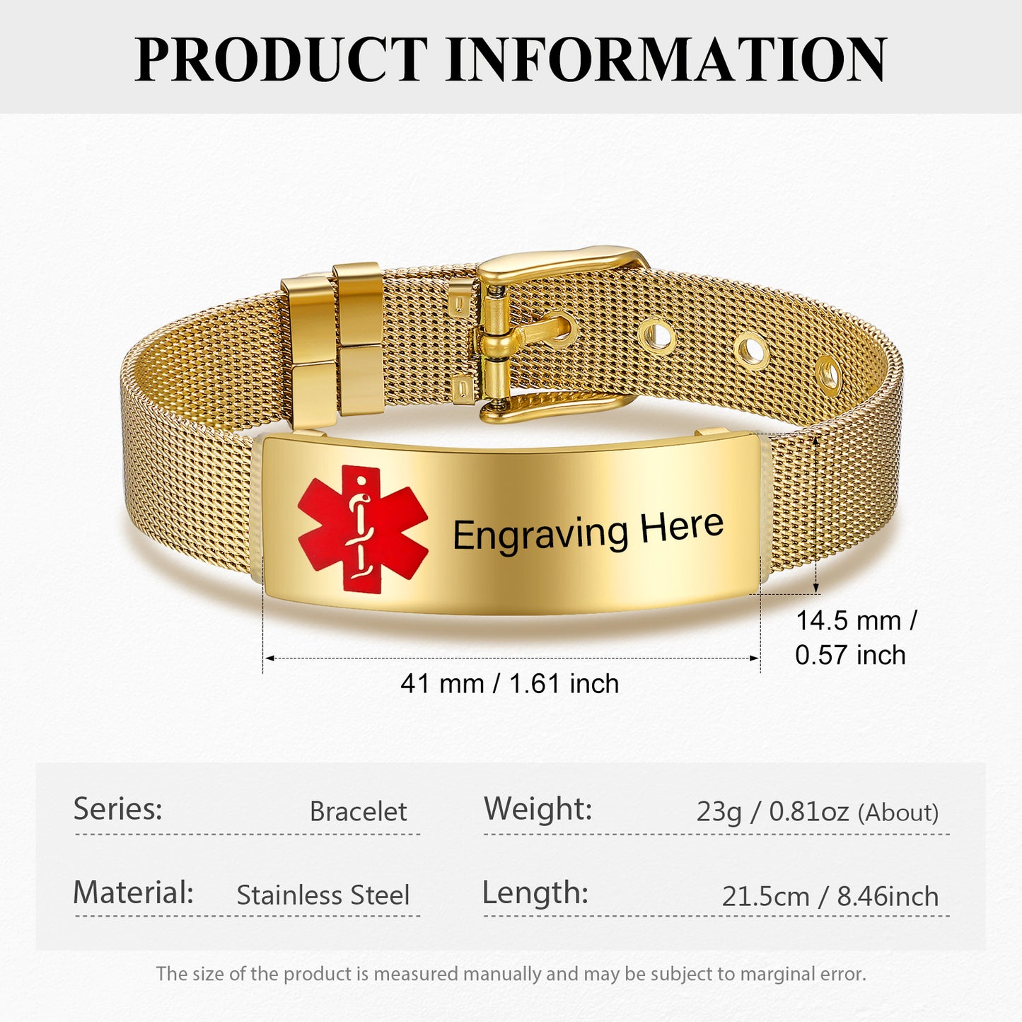 Custom ID Medical Bracelet