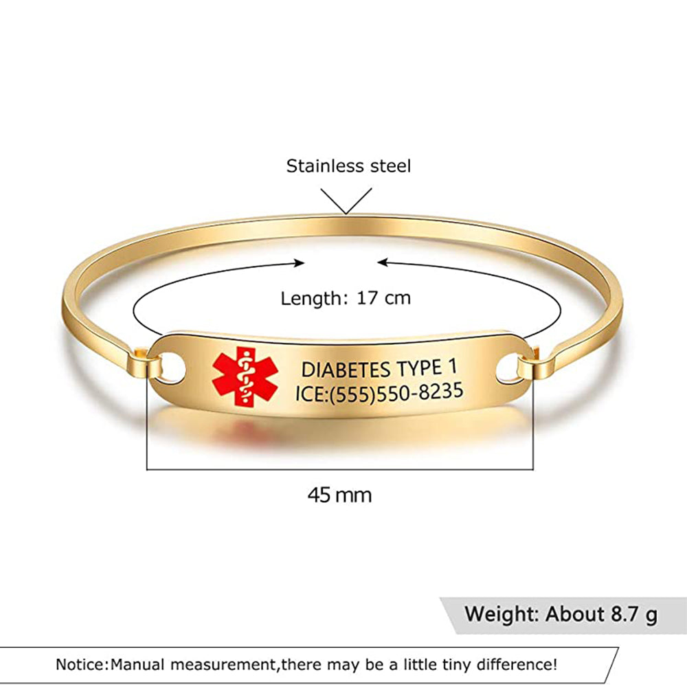 Custom Name Medical Bracelet