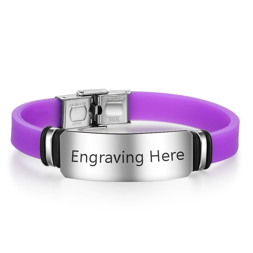 Personalized Stainless Steel Medical Bracelet