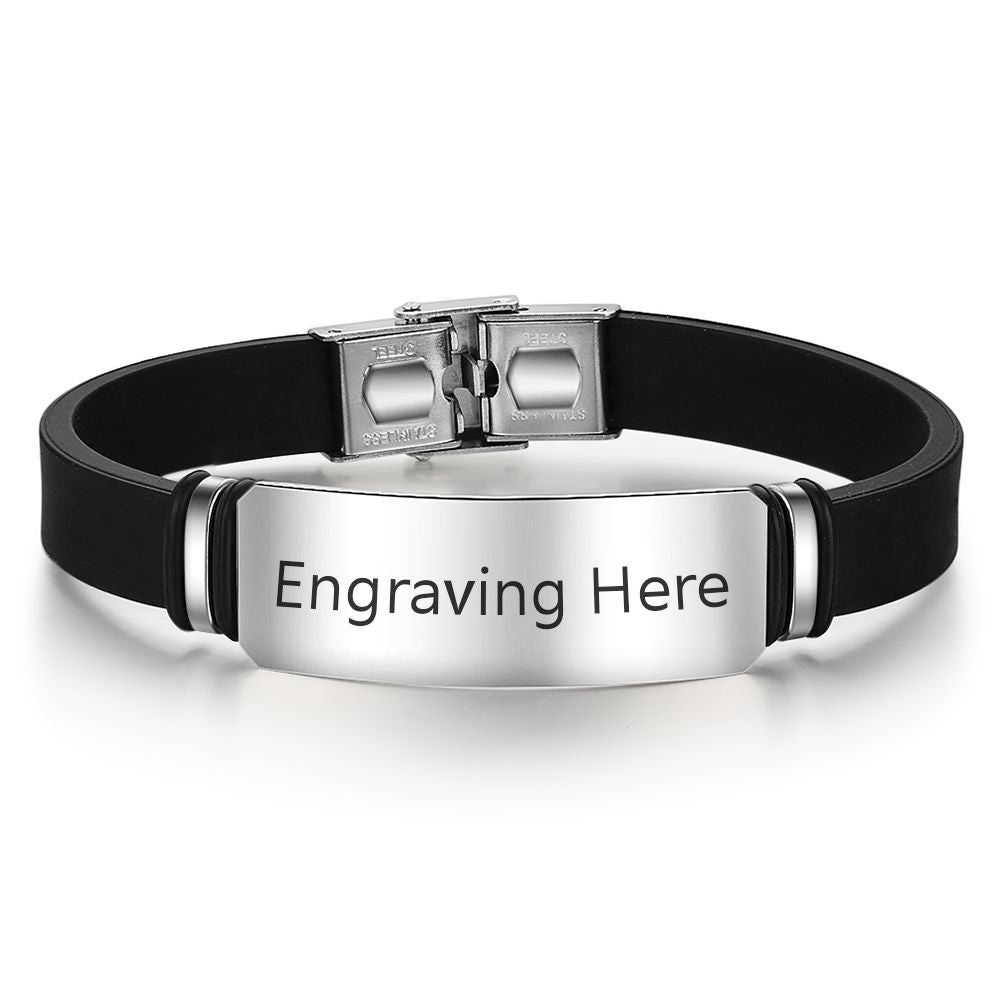 Personalized Stainless Steel Medical Bracelet