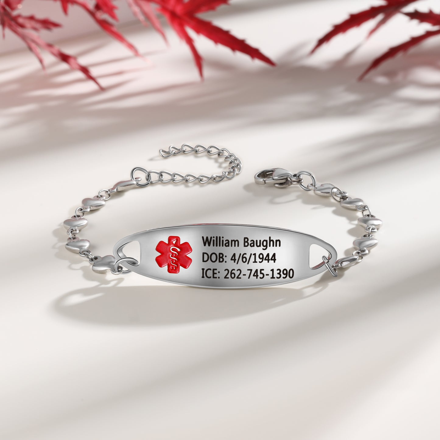 Custom Stainless Steel Medical Bracelet