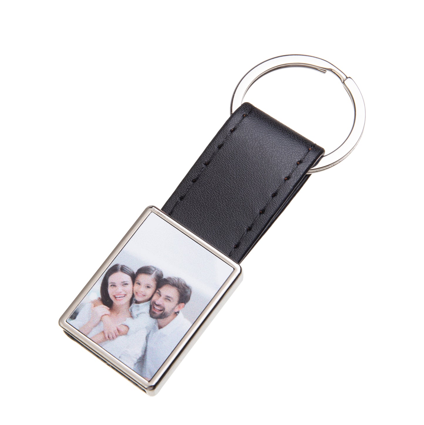 Custom Photo Leather Keychain