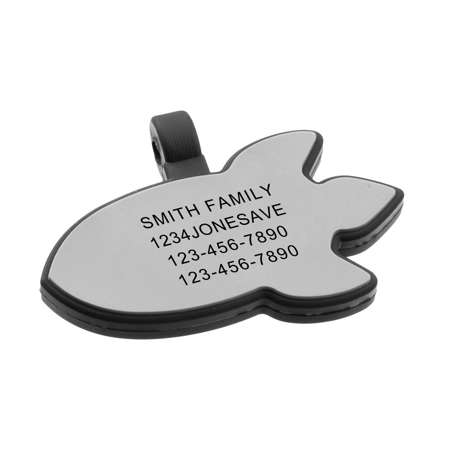 Personalized Rocket Dog Tag