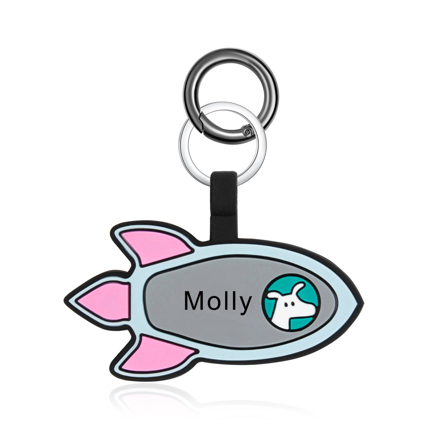 Personalized Rocket Dog Tag