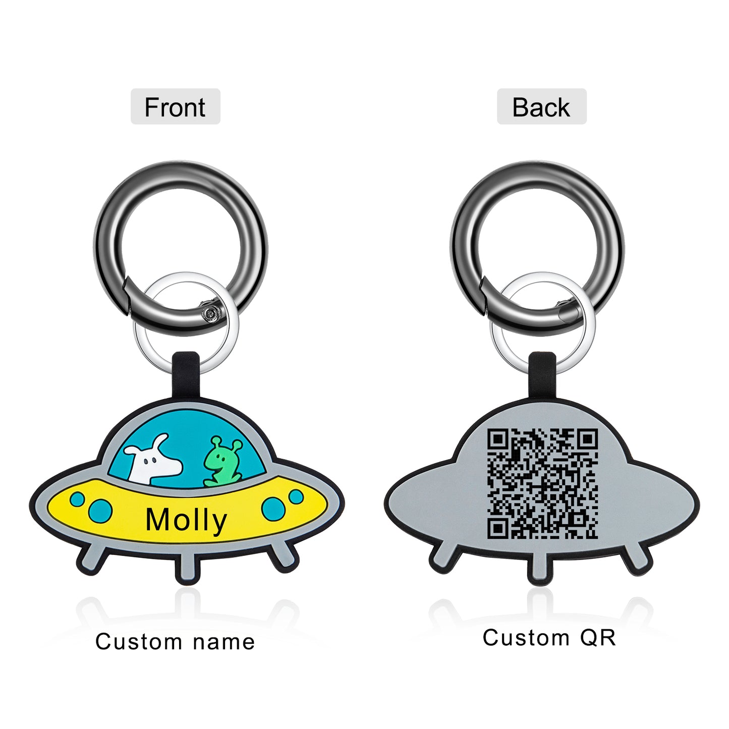 Personalized Silica Gel Spacecraft Dog Tag