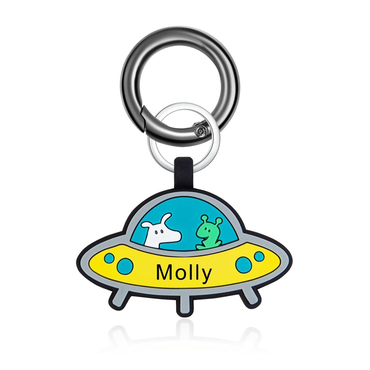 Personalized Silica Gel Spacecraft Dog Tag