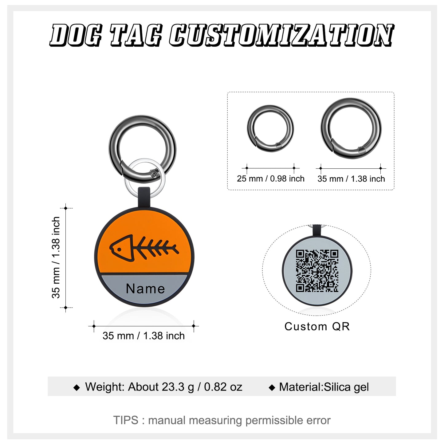 Personalized Silica Gel Dog Tag