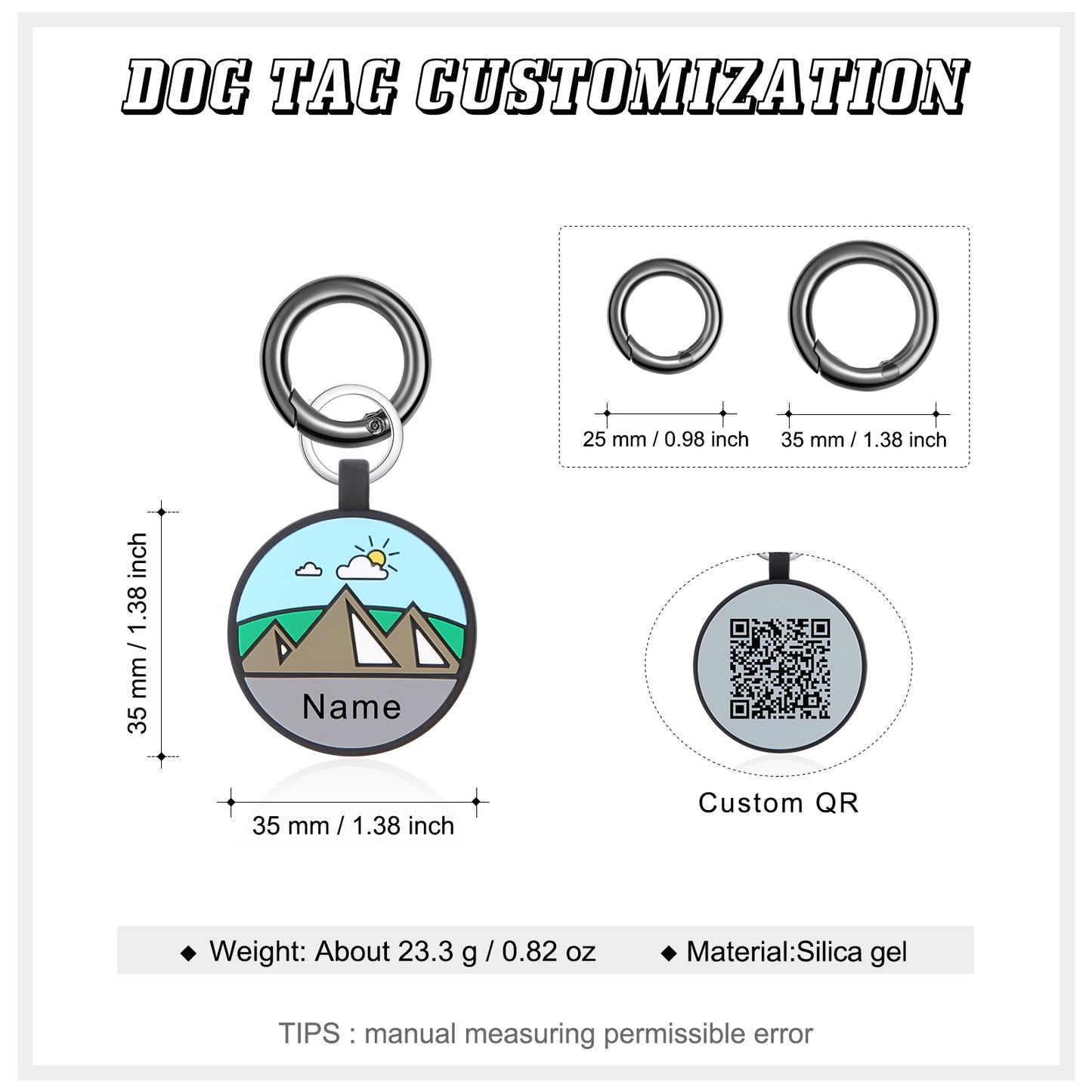 Personalized Silica Gel Dog Tag