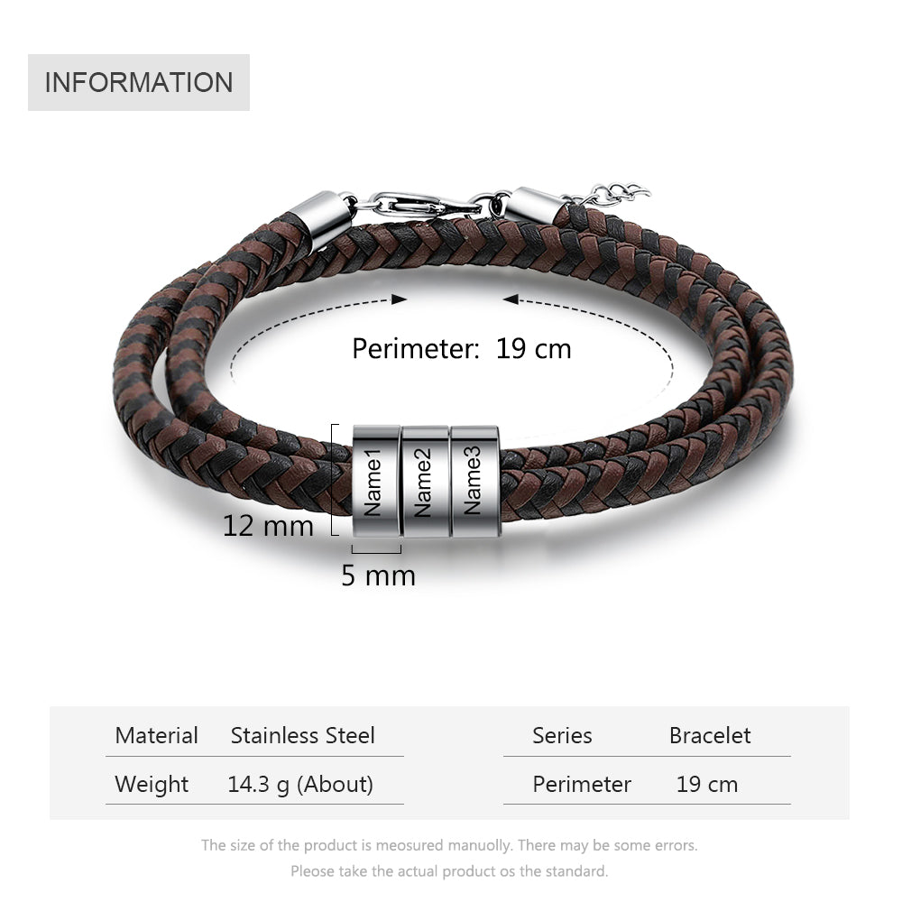 Engraving Stainless Steel Bracelet