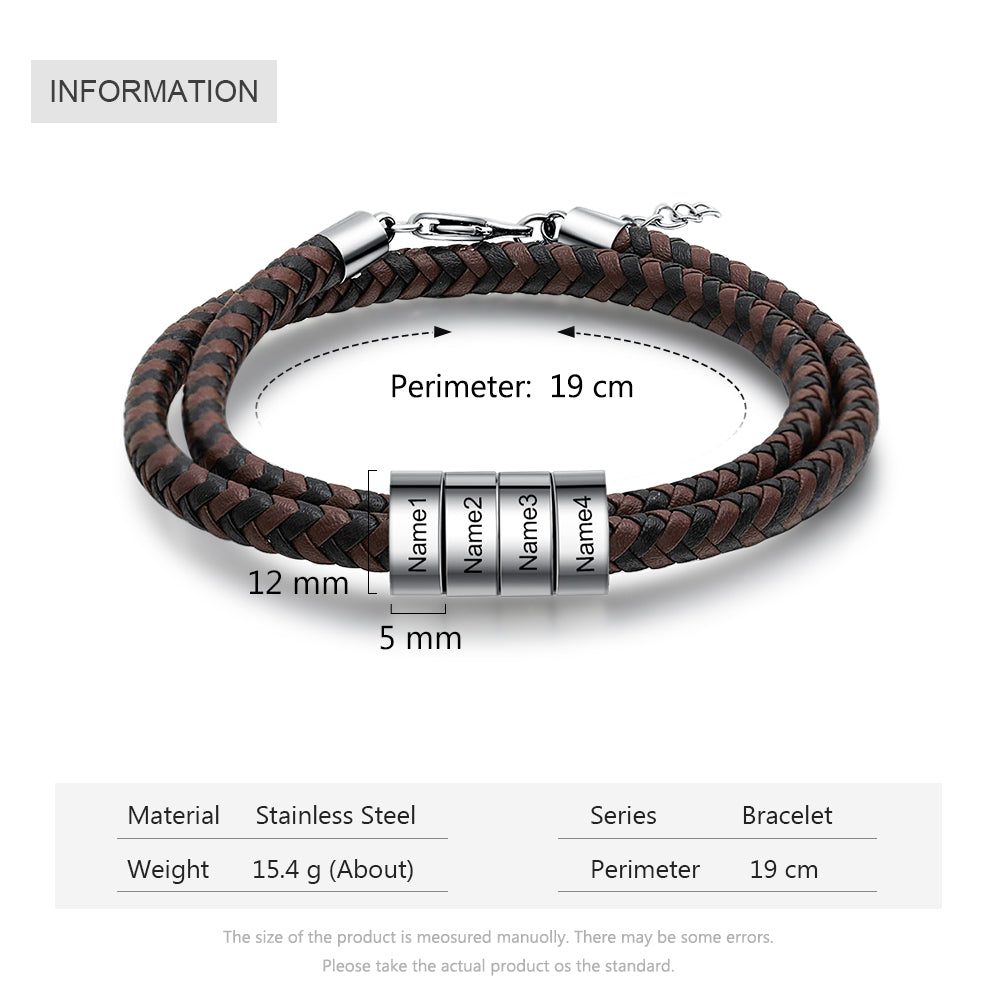 Engraving Stainless Steel Bracelet