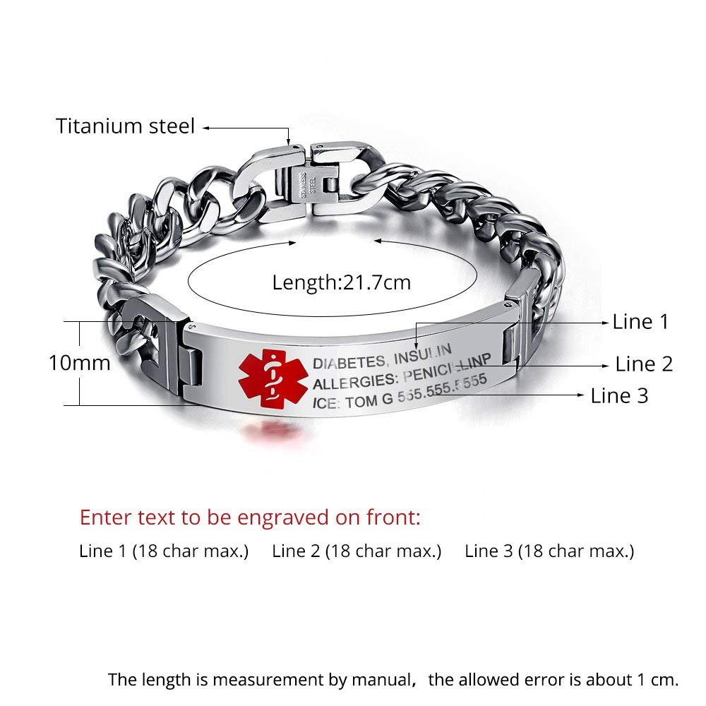 Custom Medical Bracelet