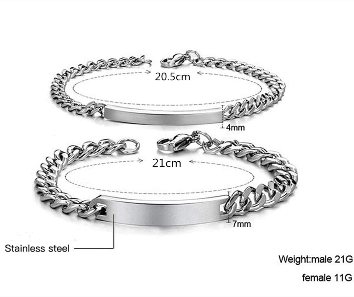 Stainless Steel Couple Bracelet