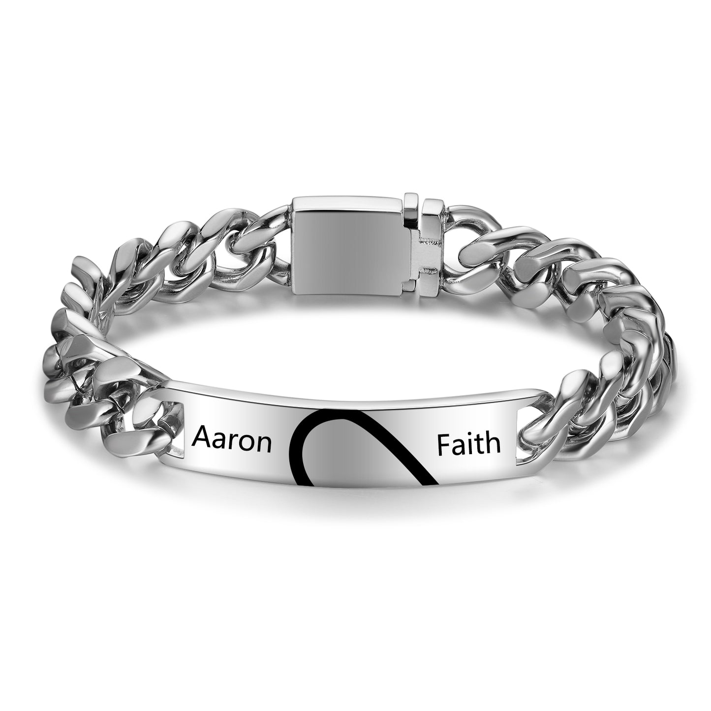 Custom Stainless Steel Couple Bracelet