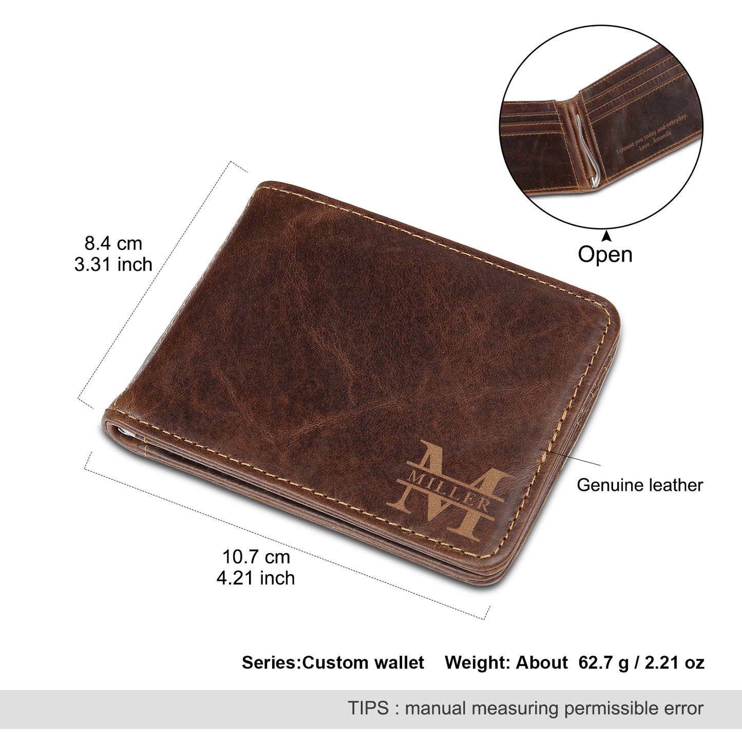 Custom Genuine Leather Wallet