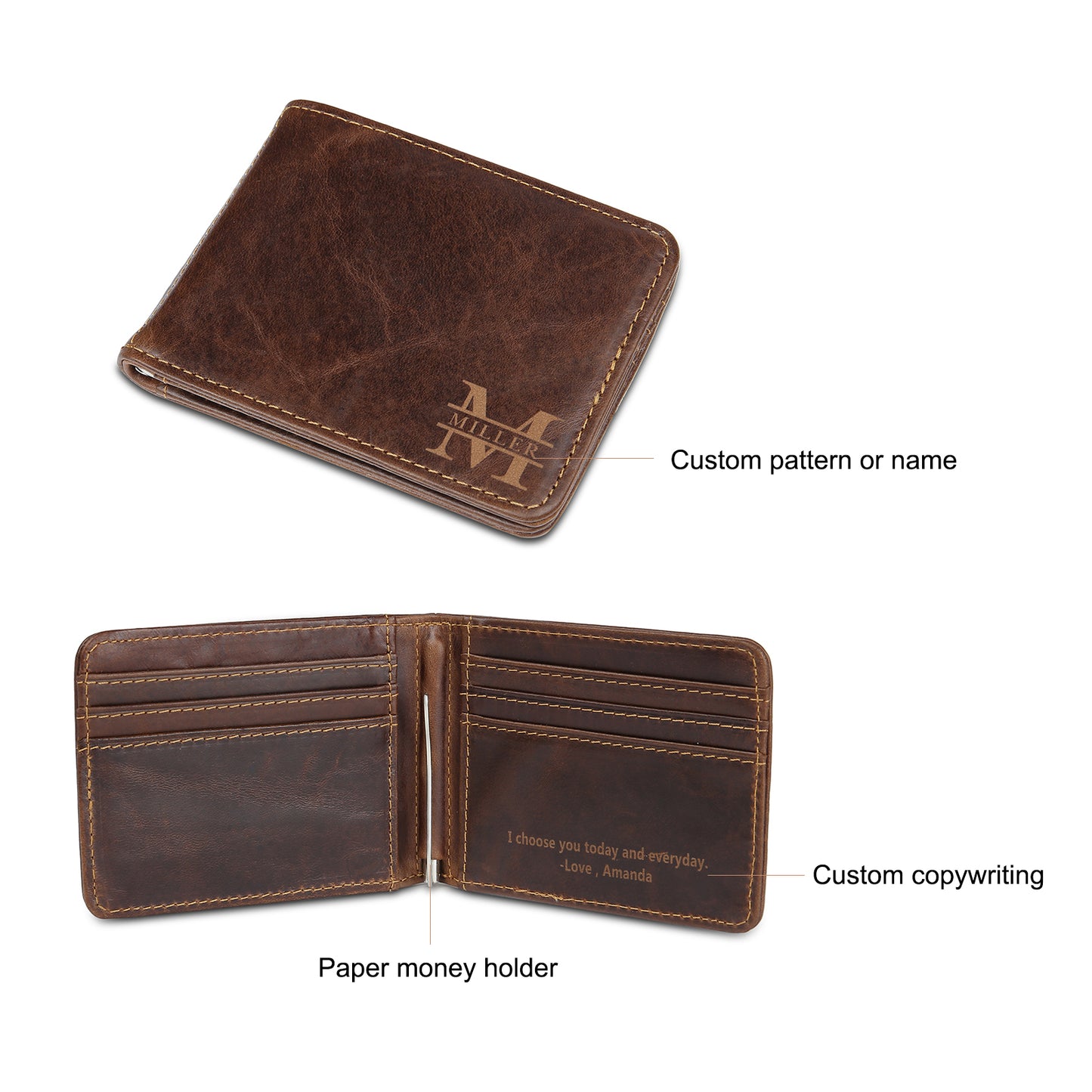 Custom Genuine Leather Wallet