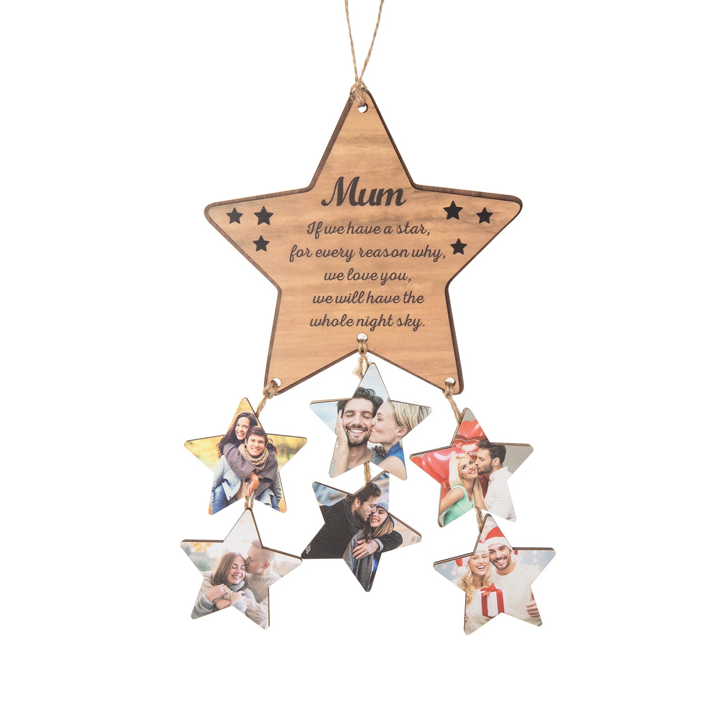 Custom Photo Star Ornament