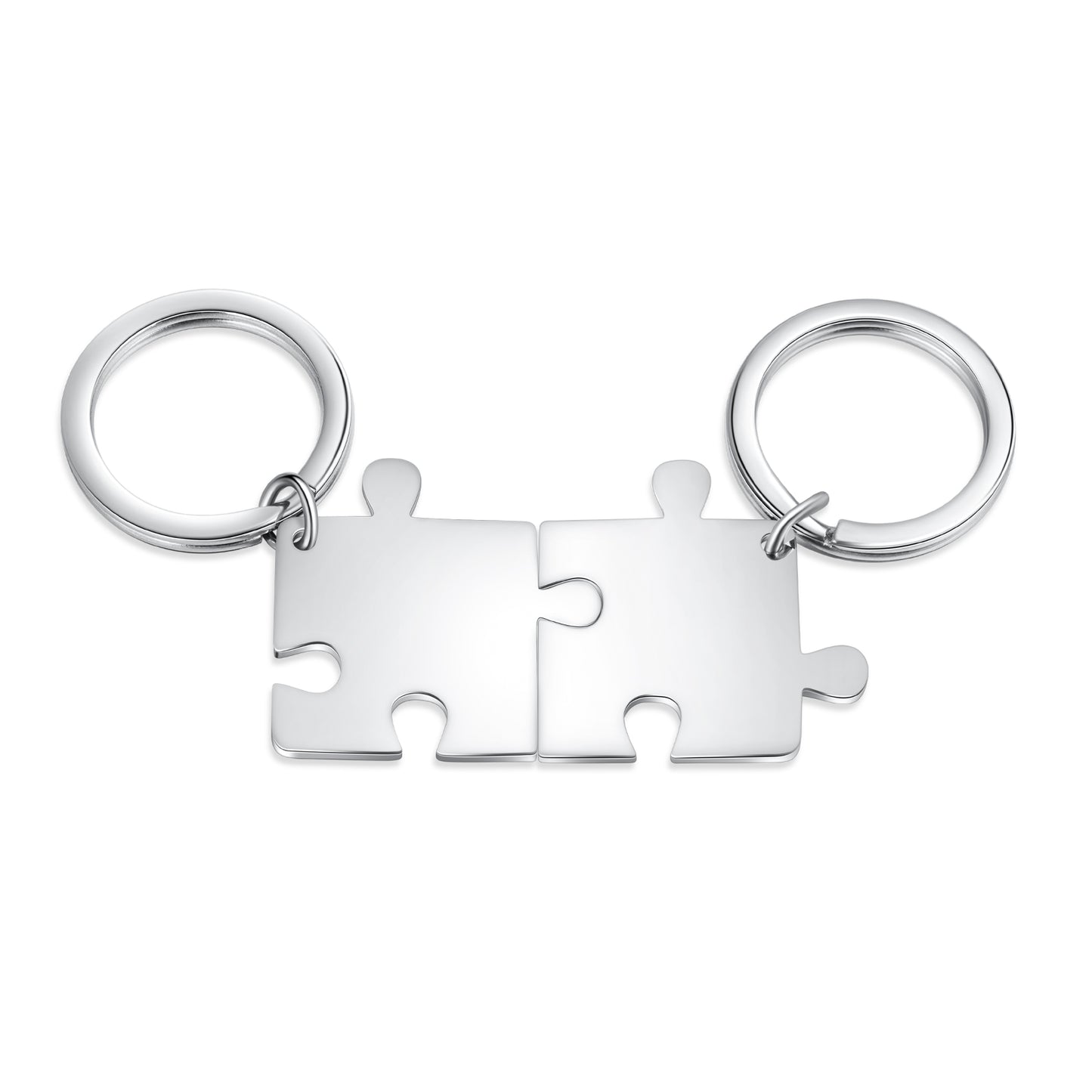 Custom Puzzle Couple Keychain