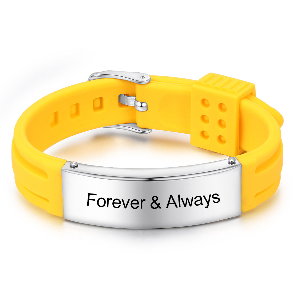 Personalized Stainless Steel Medical Bracelet