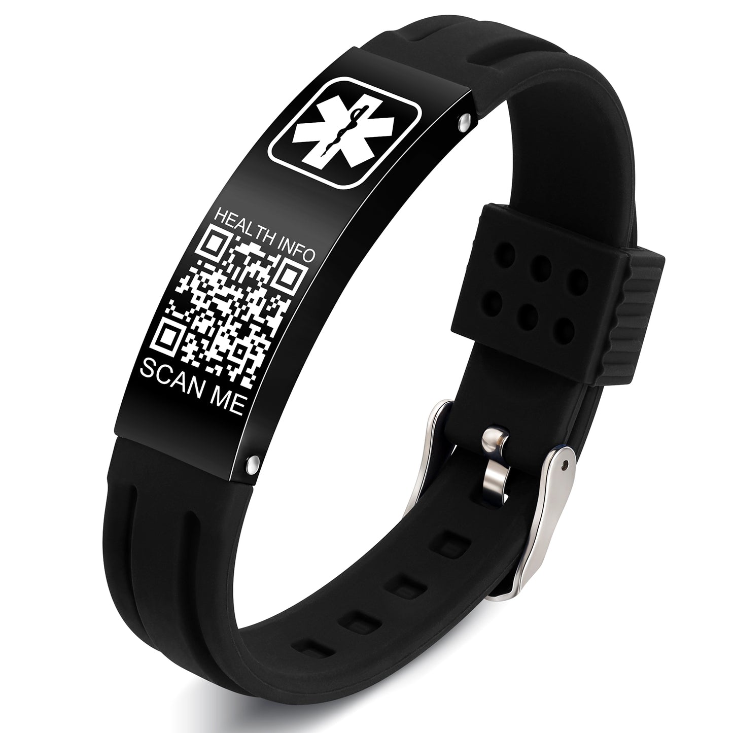 QR Code Medical Alert Bracelet