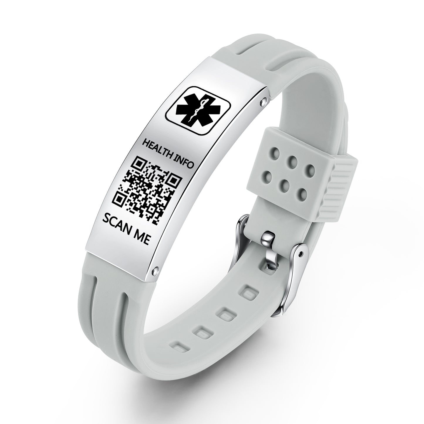 QR Code Medical Alert Bracelet