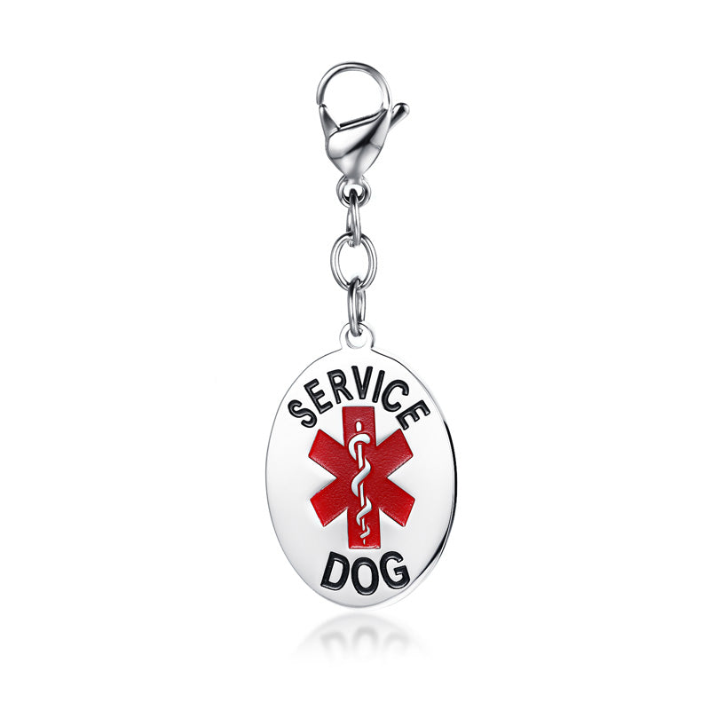 Engraved Stainless Steal Medical Dog Tag