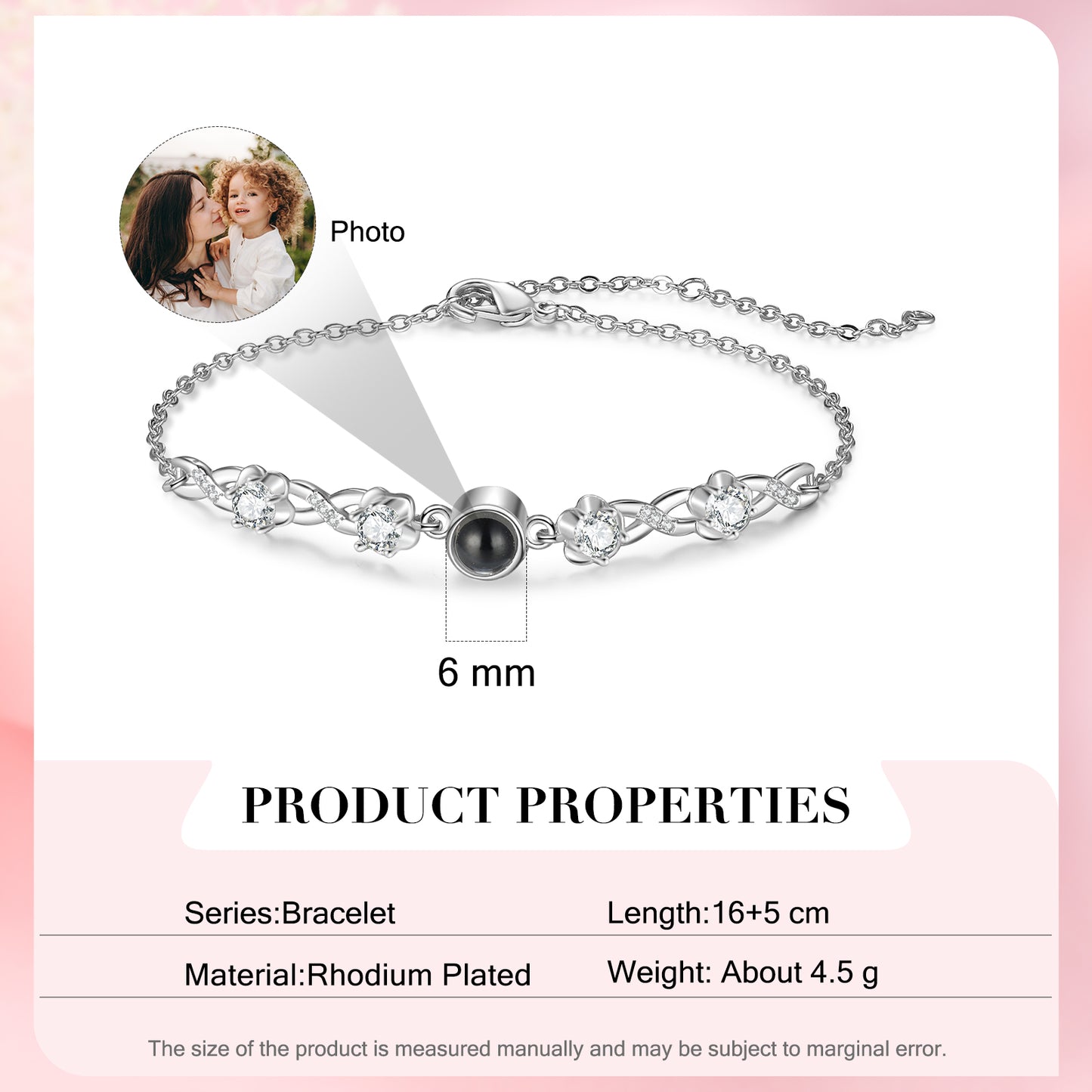 Custom Photo Projection Bracelet