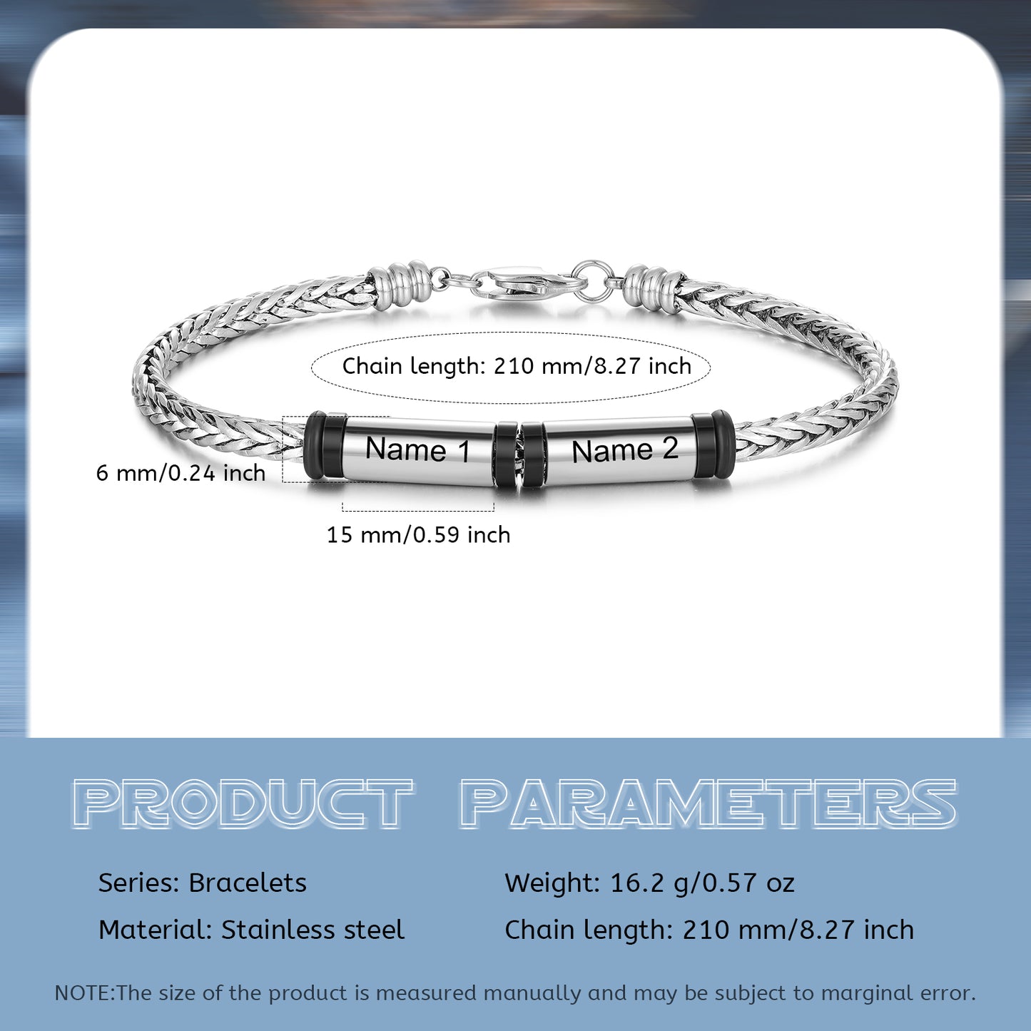 Custom Stainelss Steel Men Bracelet