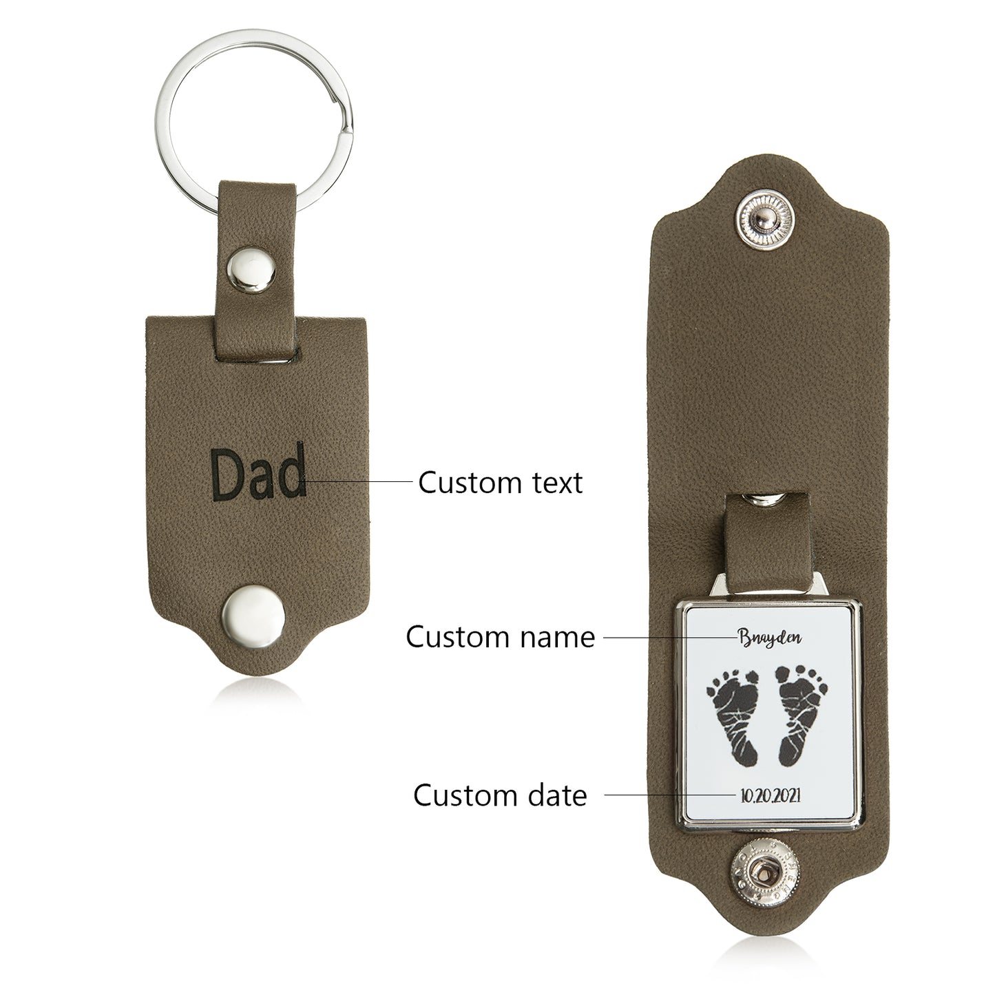 Custom Name Stainless Steel Keychain