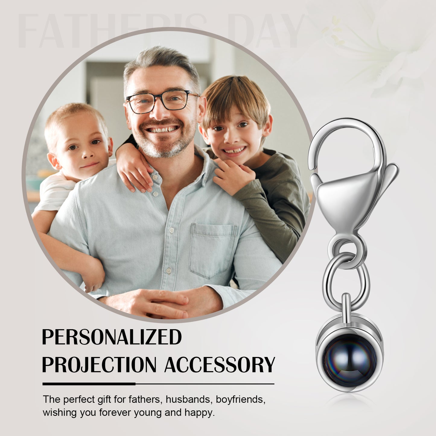 Custom Photo Projection Keychain