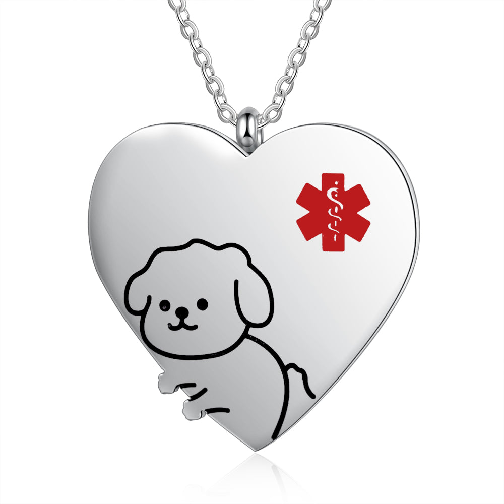 Custom Animal For Child Medical Necklace