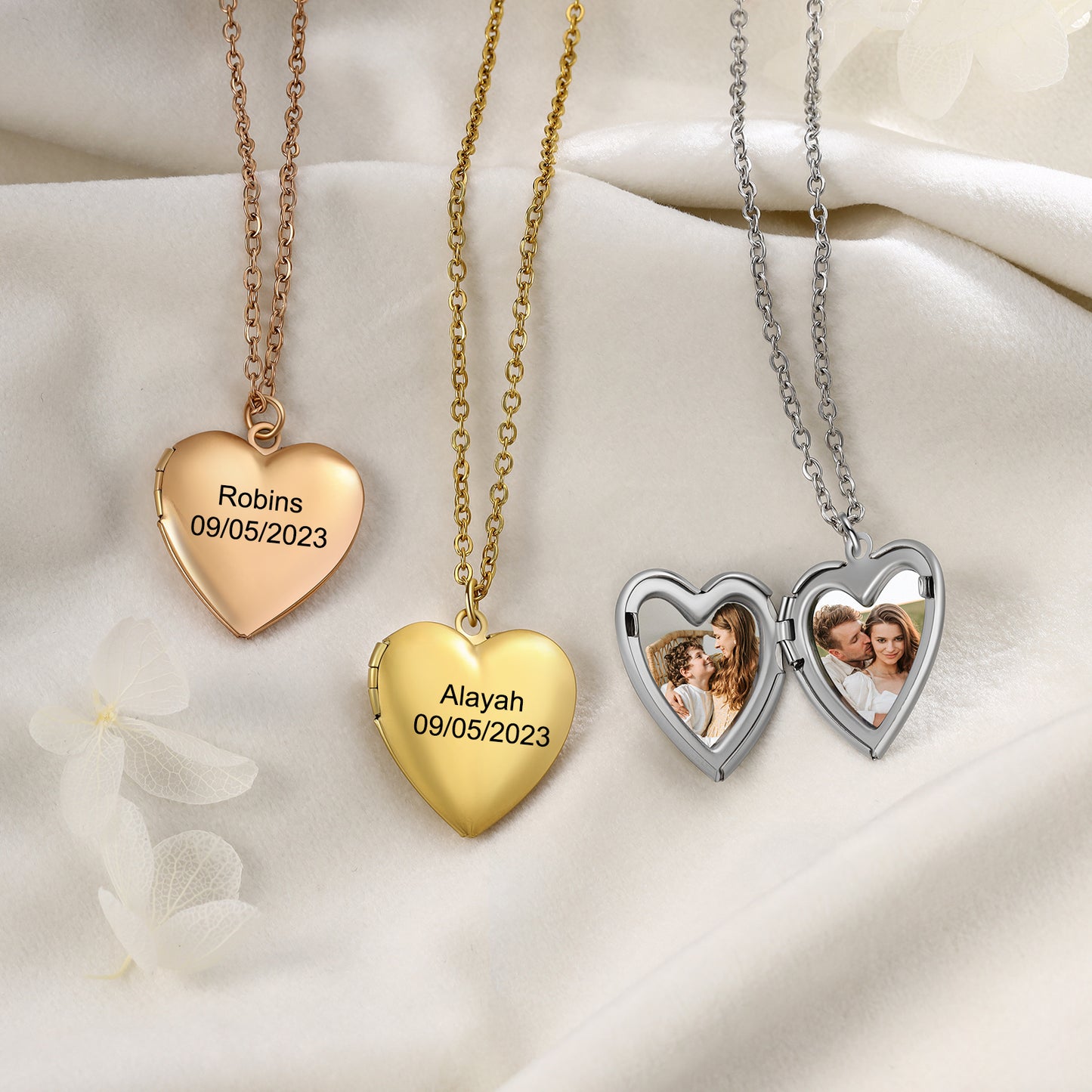 Custom Name Heart Necklace