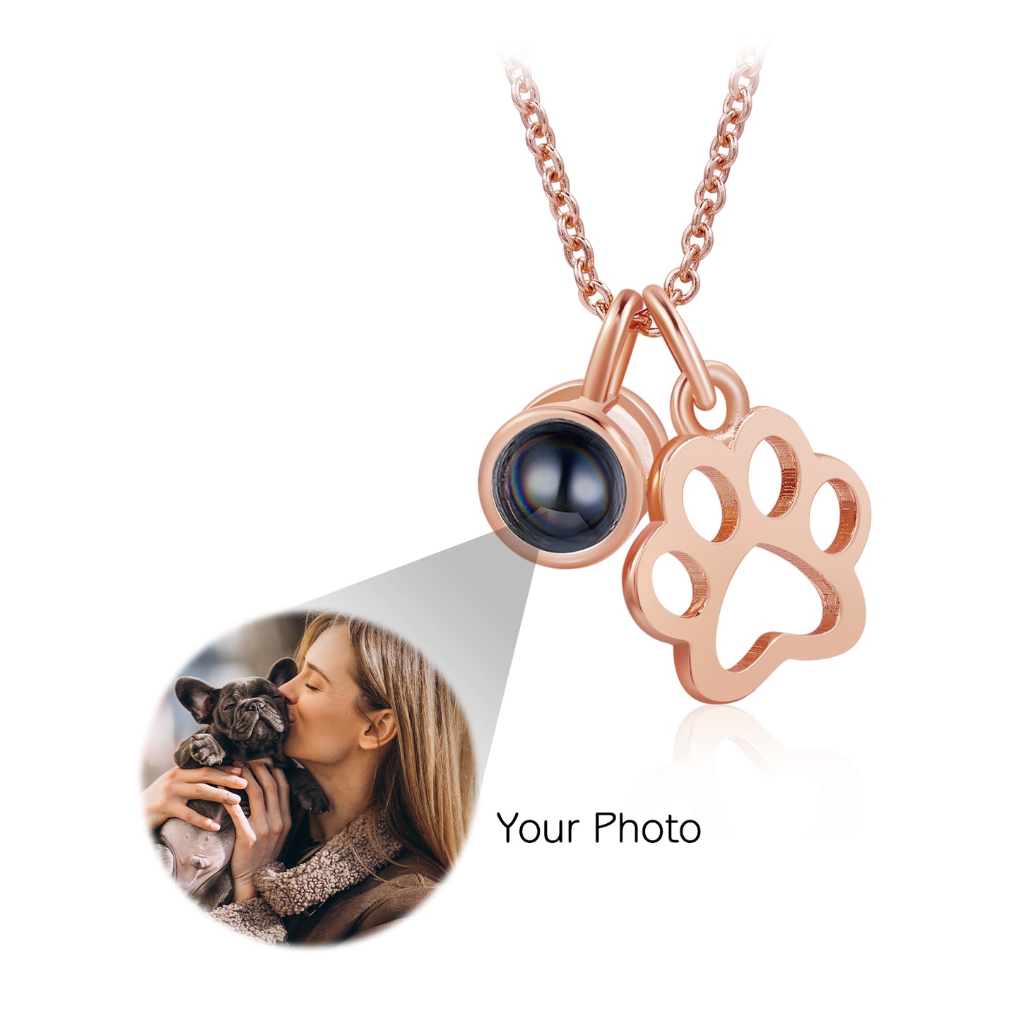 Custom Photo Projection Necklace