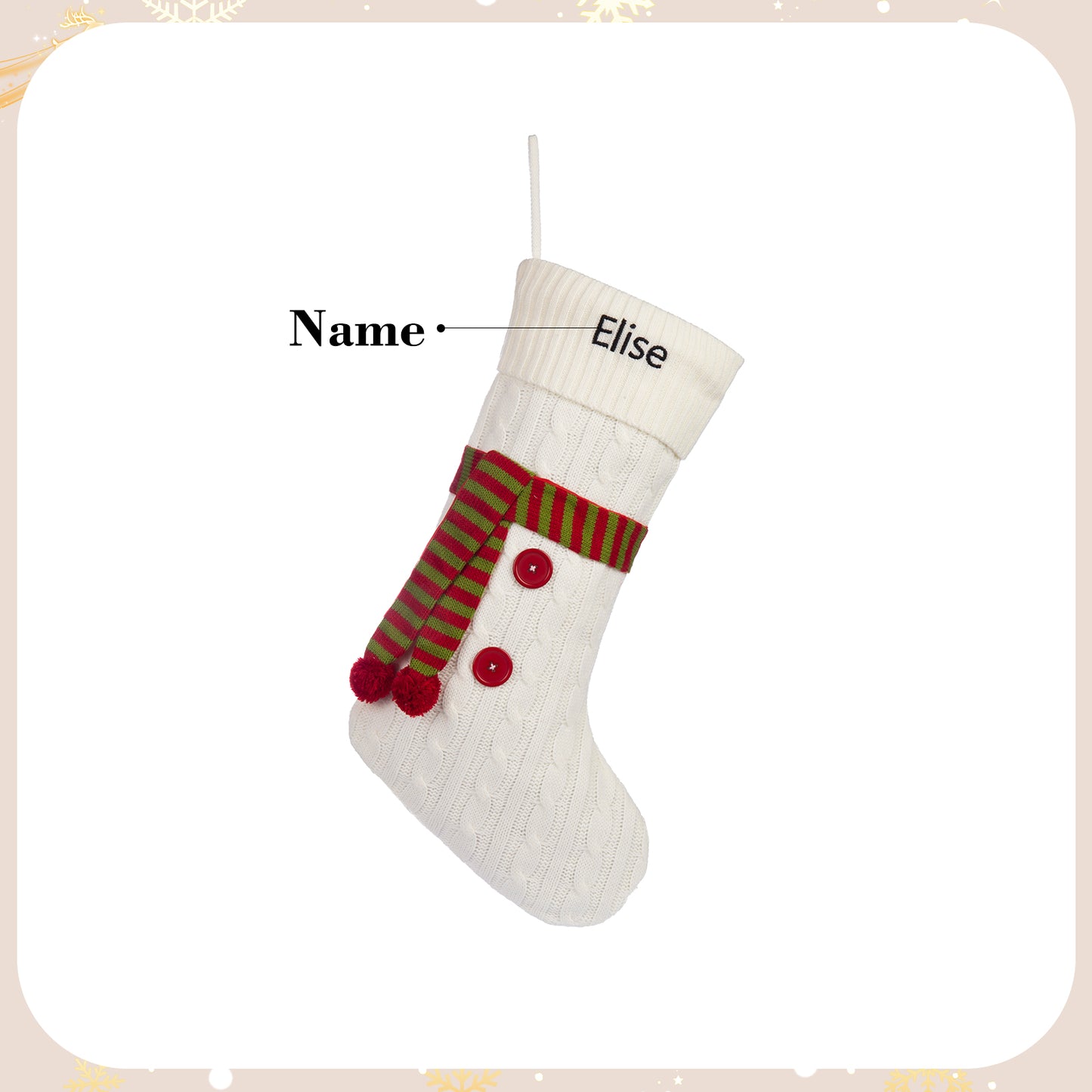 Custom socks Ornament