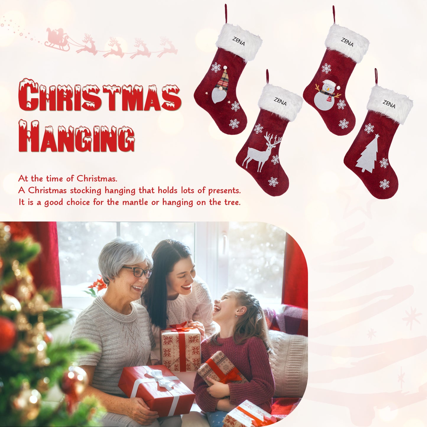 Custom Name Christmas stockings