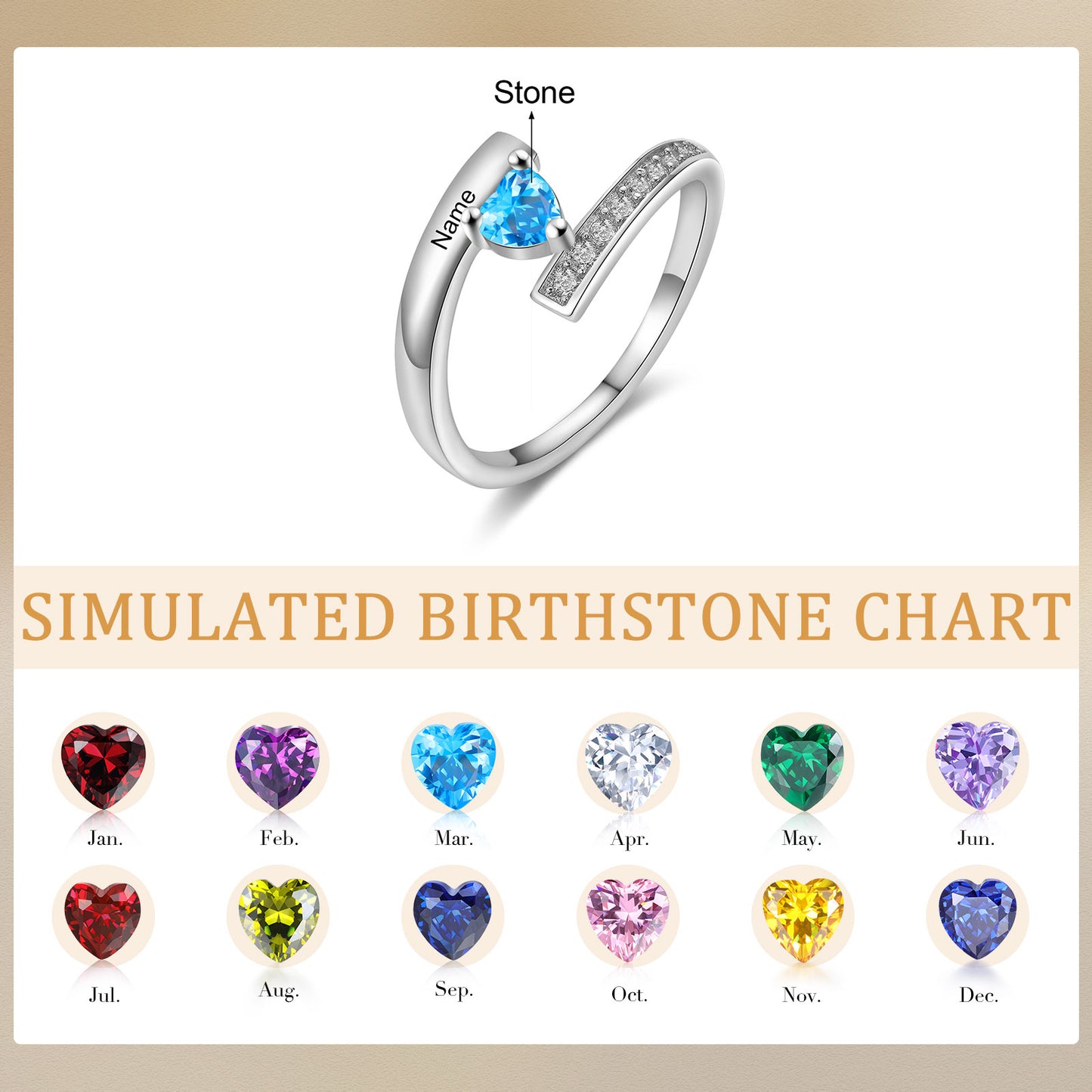 Custom Birthstone Ring