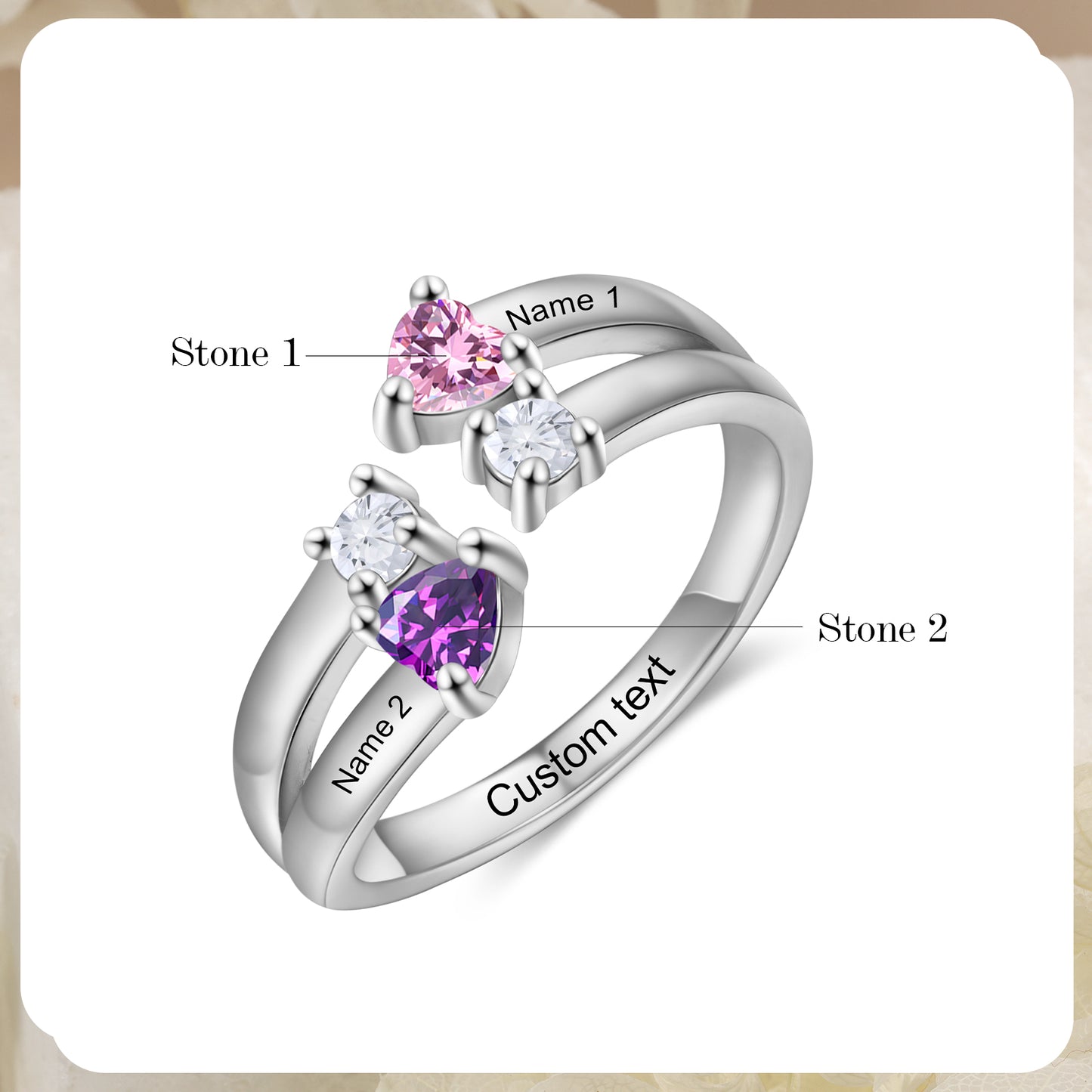 Custom Birthstone Ring