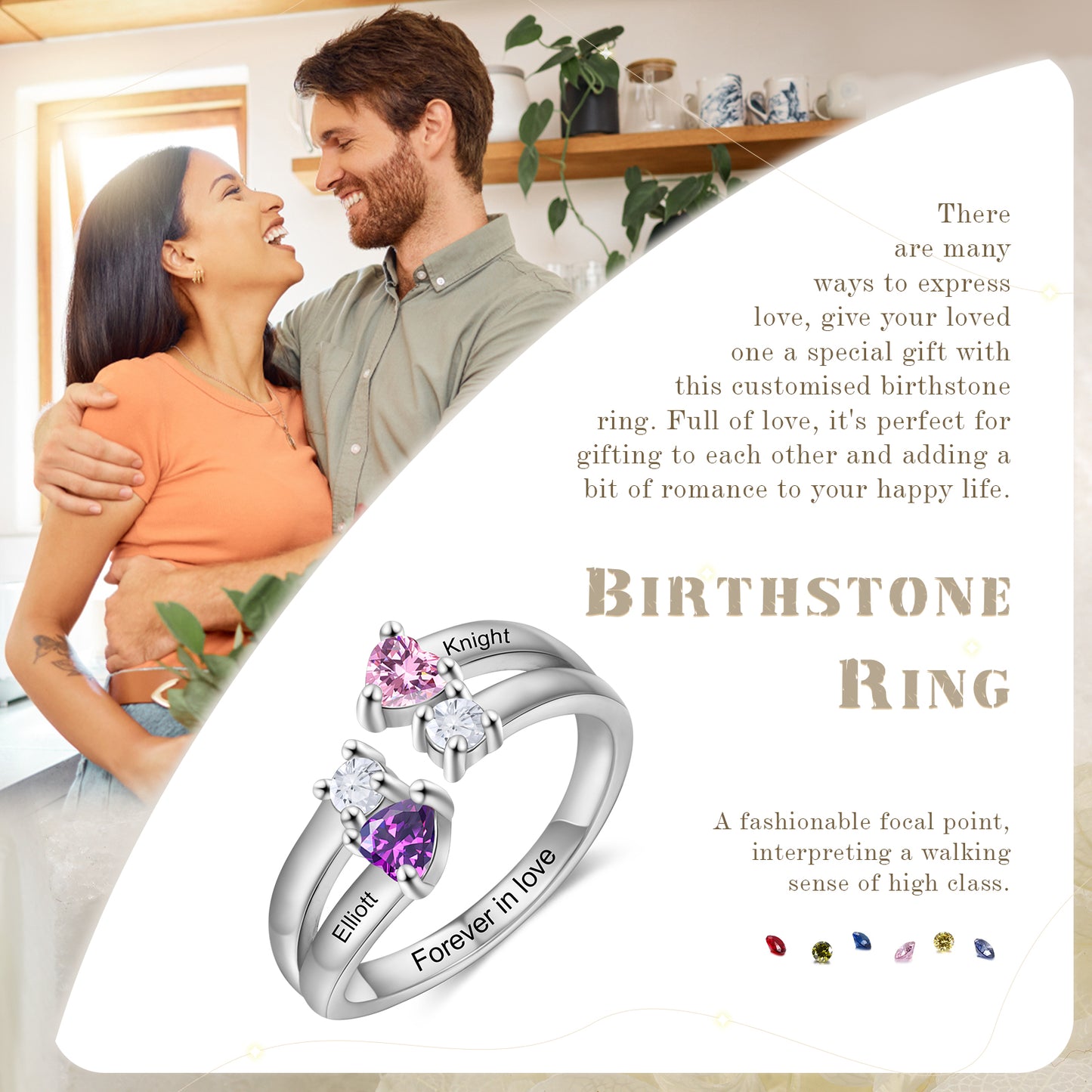 Custom Birthstone Ring