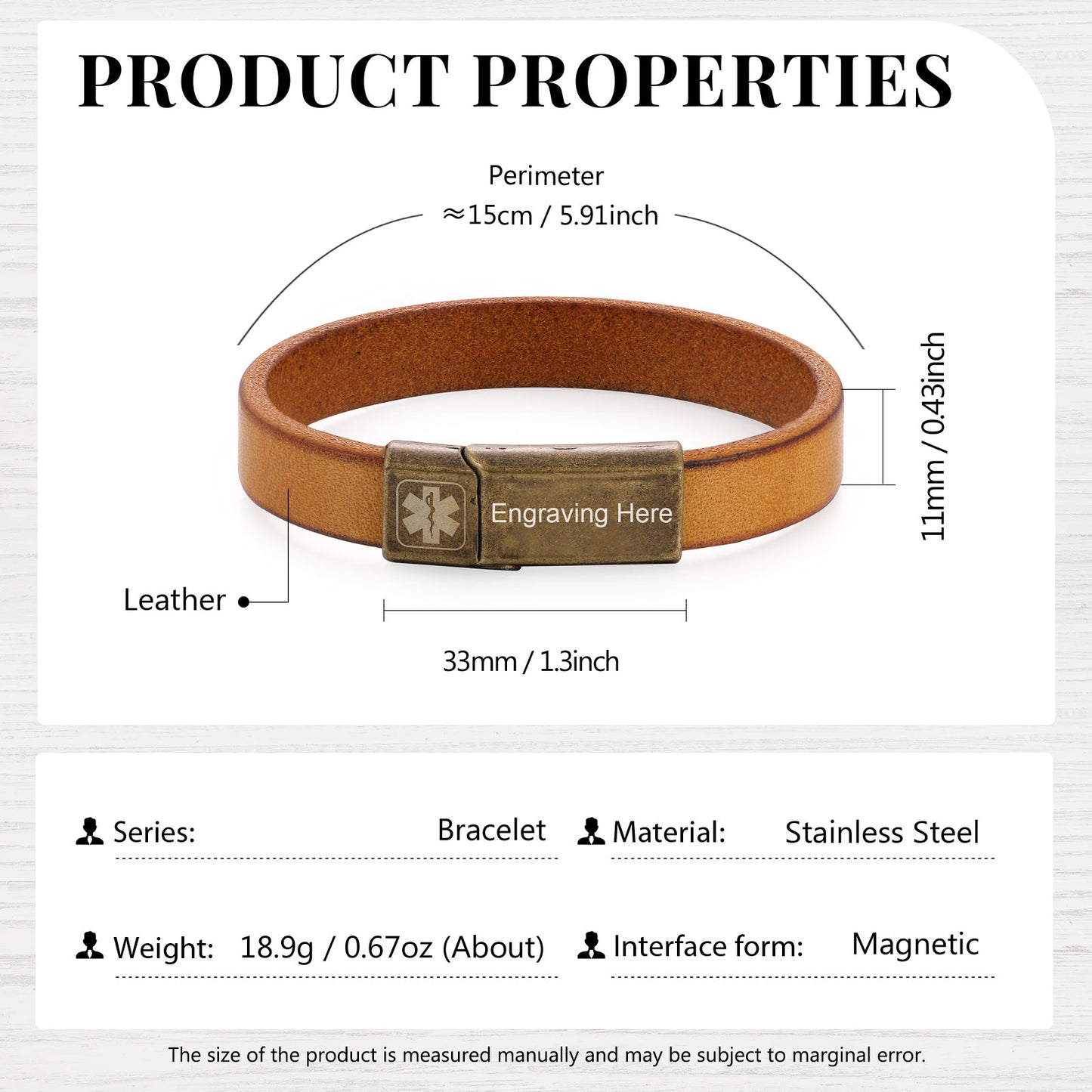Custom Medical Bracelet