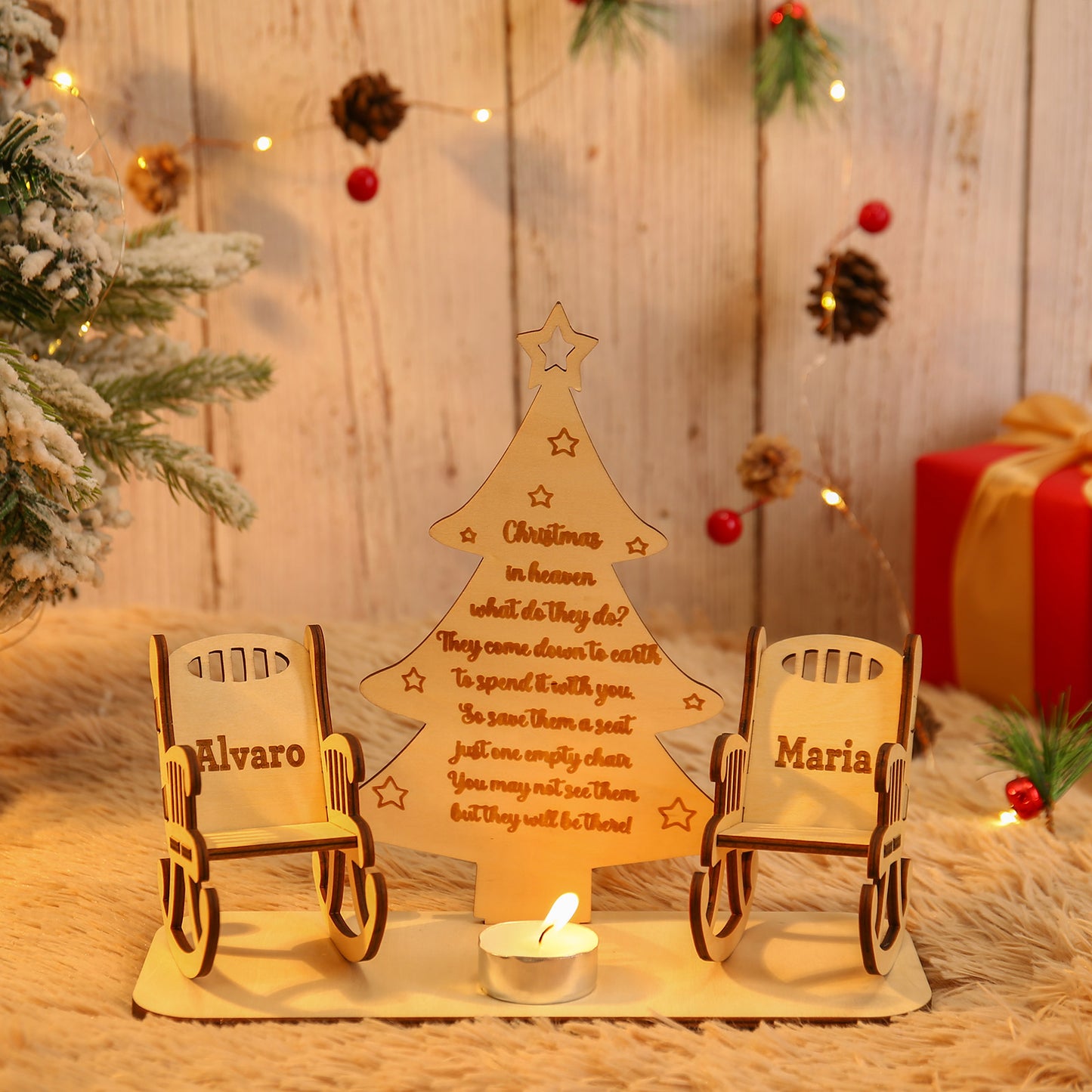 Custom Christmas Tree Name Ornaments