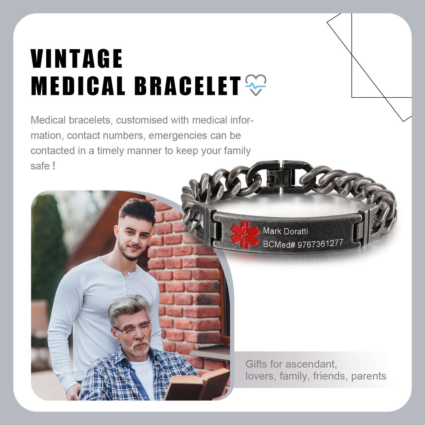 Custom Medical Vintage Bracelet