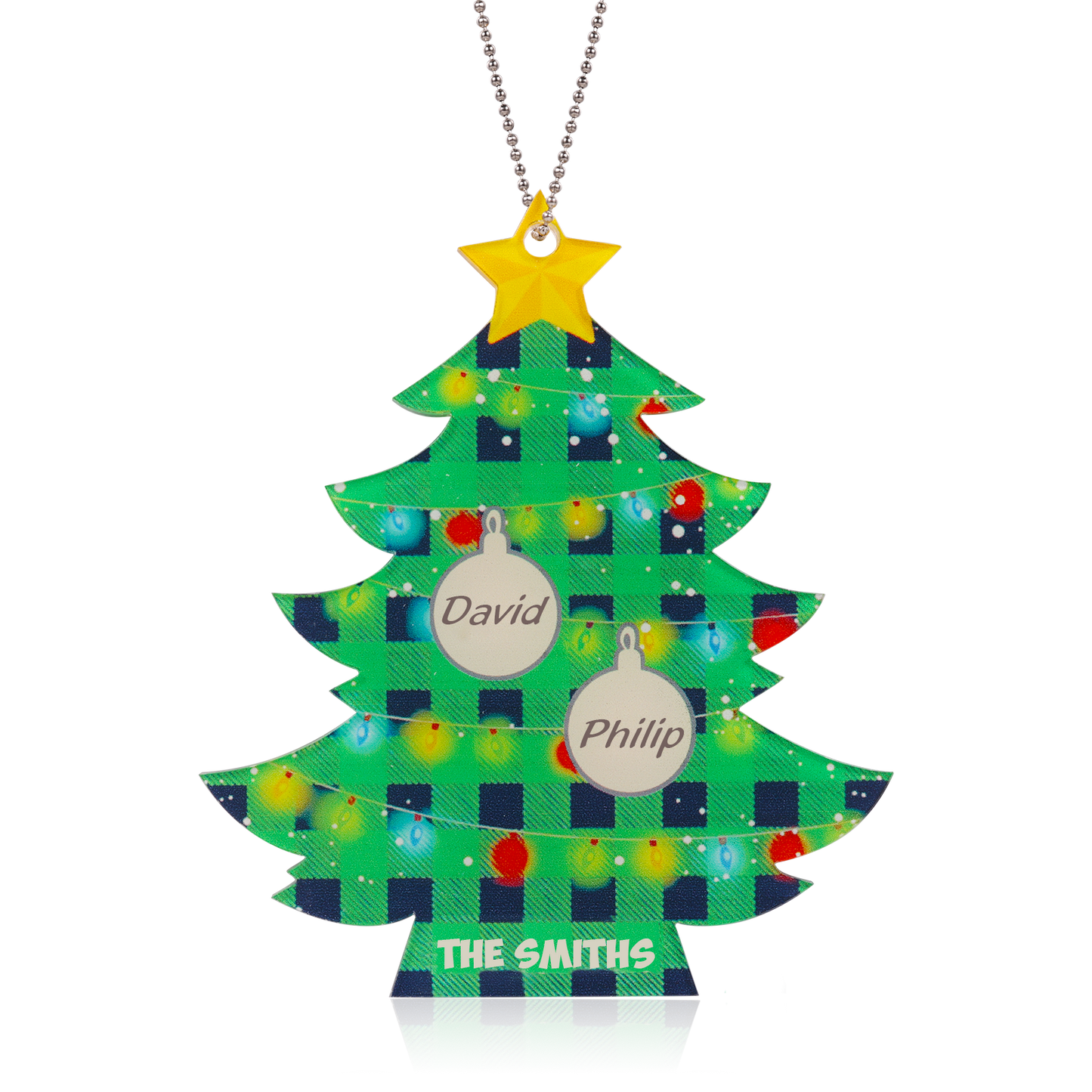 Custom Name Christmas Tree Christmas Ornament