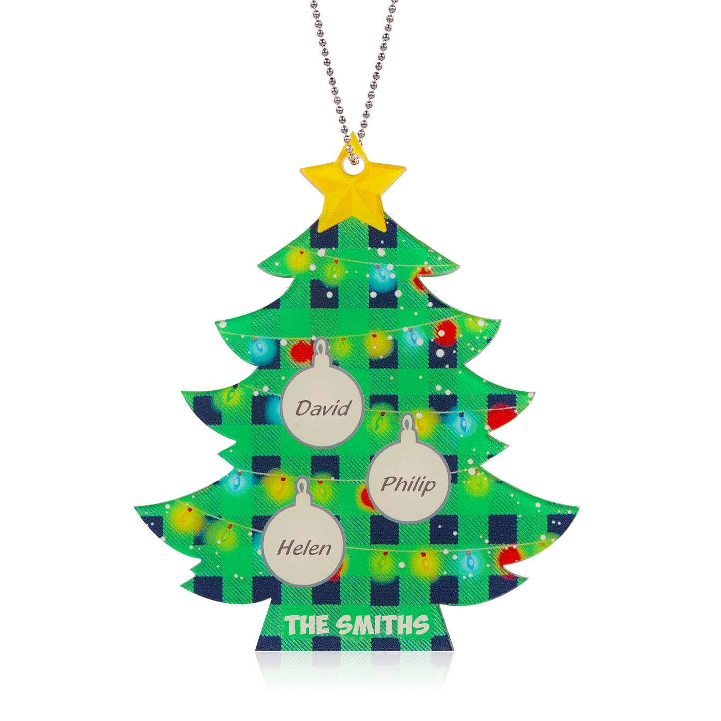 Custom Name Christmas Tree Christmas Ornament