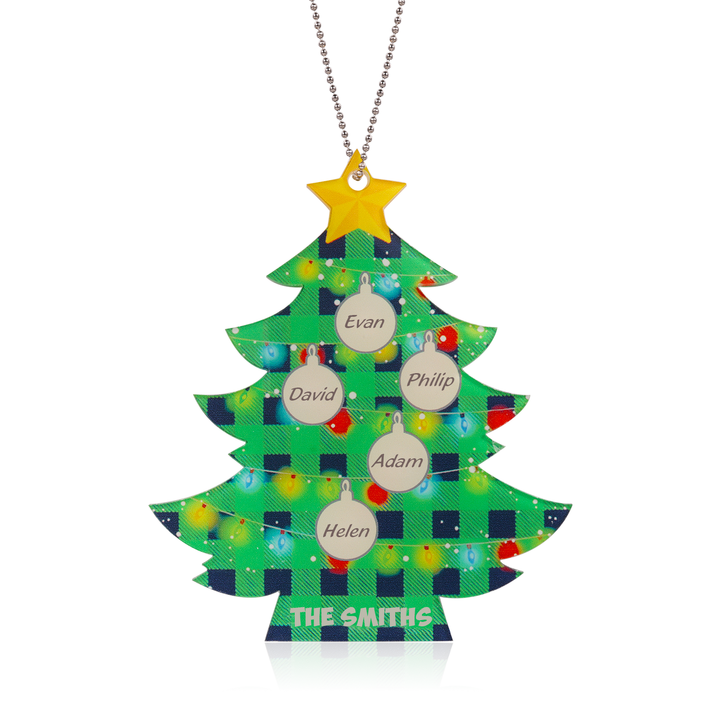 Custom Name Christmas Tree Christmas Ornament